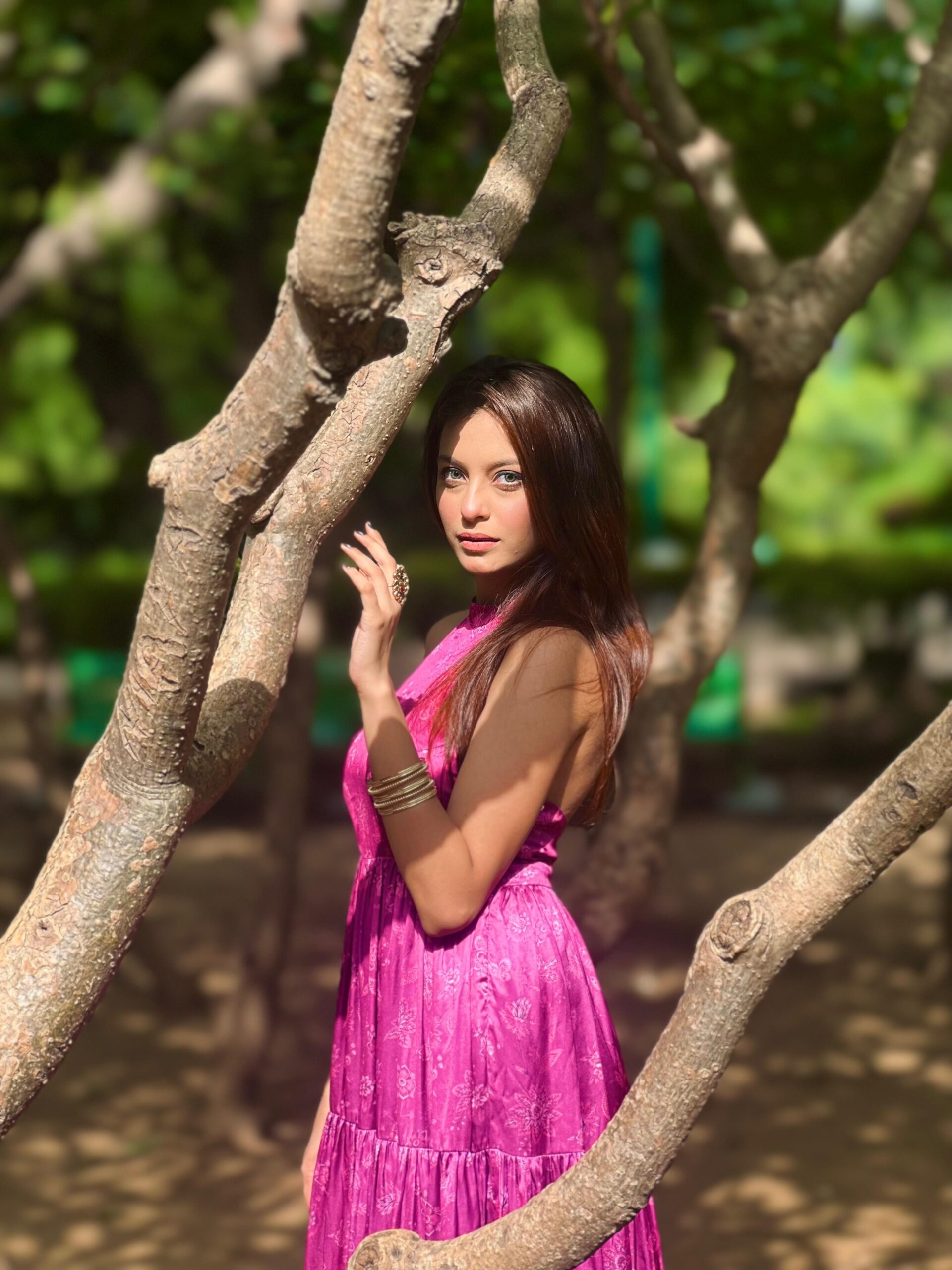 Violessa Purple Backless Maxi Dress - Image 2